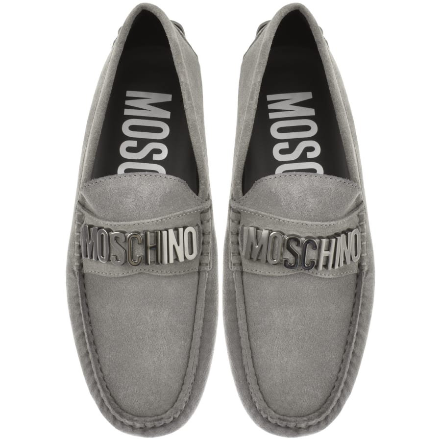 Moschino Suede Driver Shoes GreyMoschino Suede Driver Shoes Grey Male 8 42
